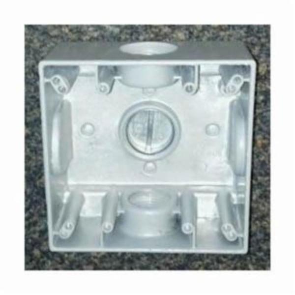 Mulberry Electrical Box, 30.5 cu in, Outlet Box, 2 Gangs, Aluminum 30267